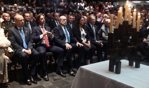 Lacalle Pou participó en conmemoración de la Noche de los Cristales Rotos