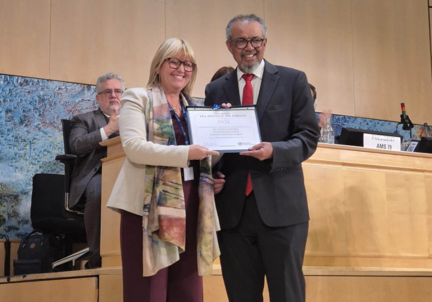 Premio Mundial Sin Tabaco: OMS reconoció a Uruguay por reforzar y consolidar políticas antitabaco