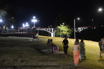 Inauguración de obras del Parque Durieux, Rosario