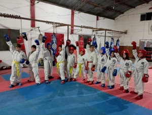 Exámen de Grado en el Centro Carmelitano de Taekwondo